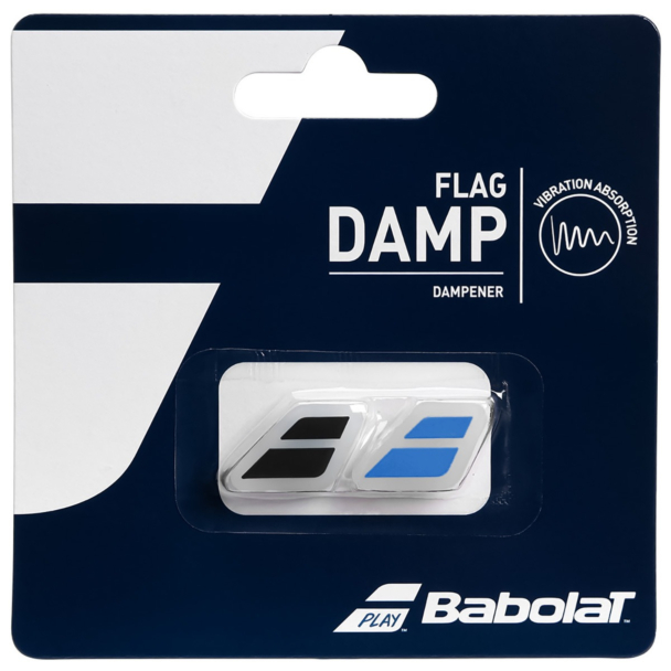 ANTIVIBRADOR BABOLAT FLAG DAMP PTO/AZUL x2