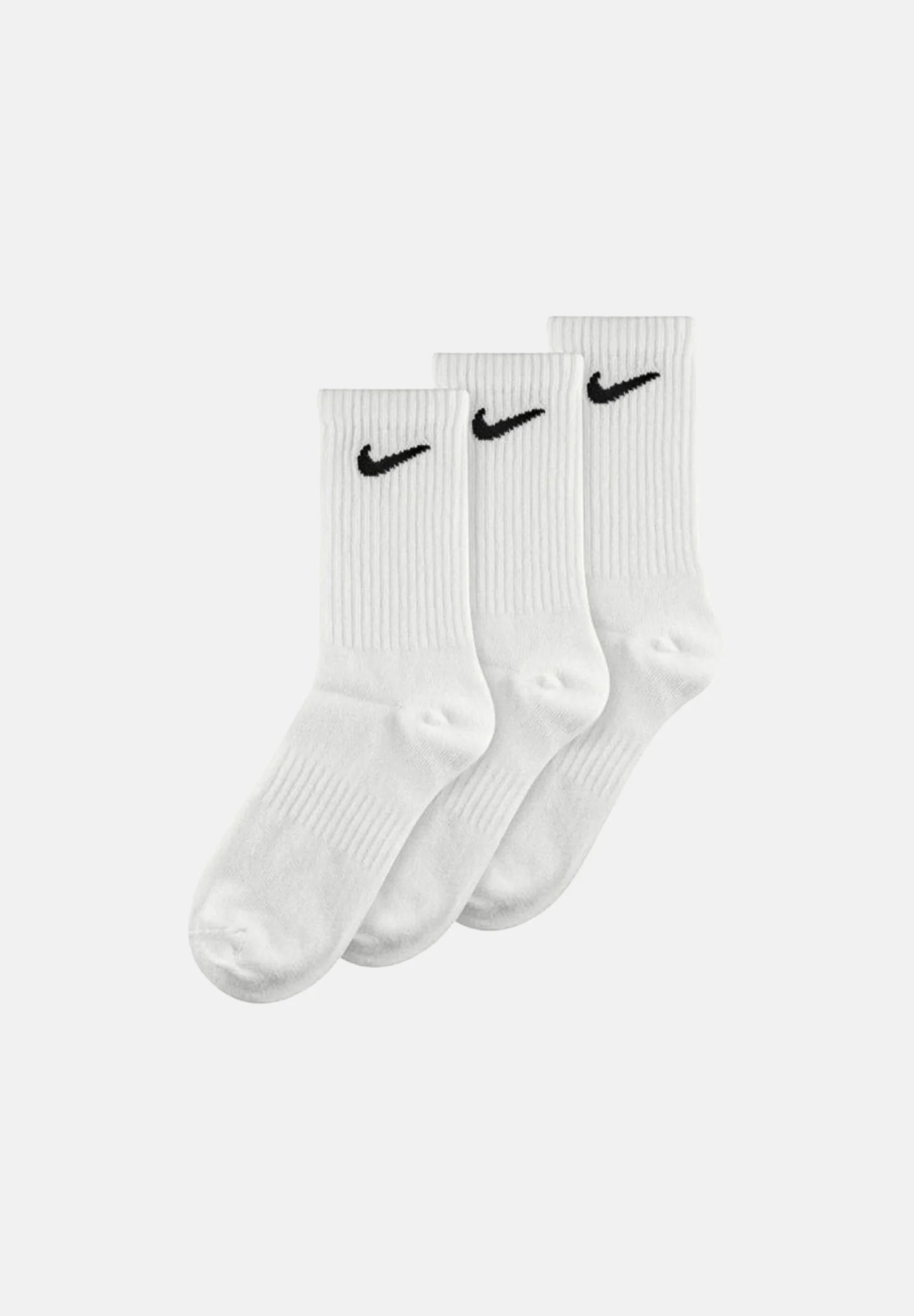 Meia Nike Basics Crew Infantil Branca X3