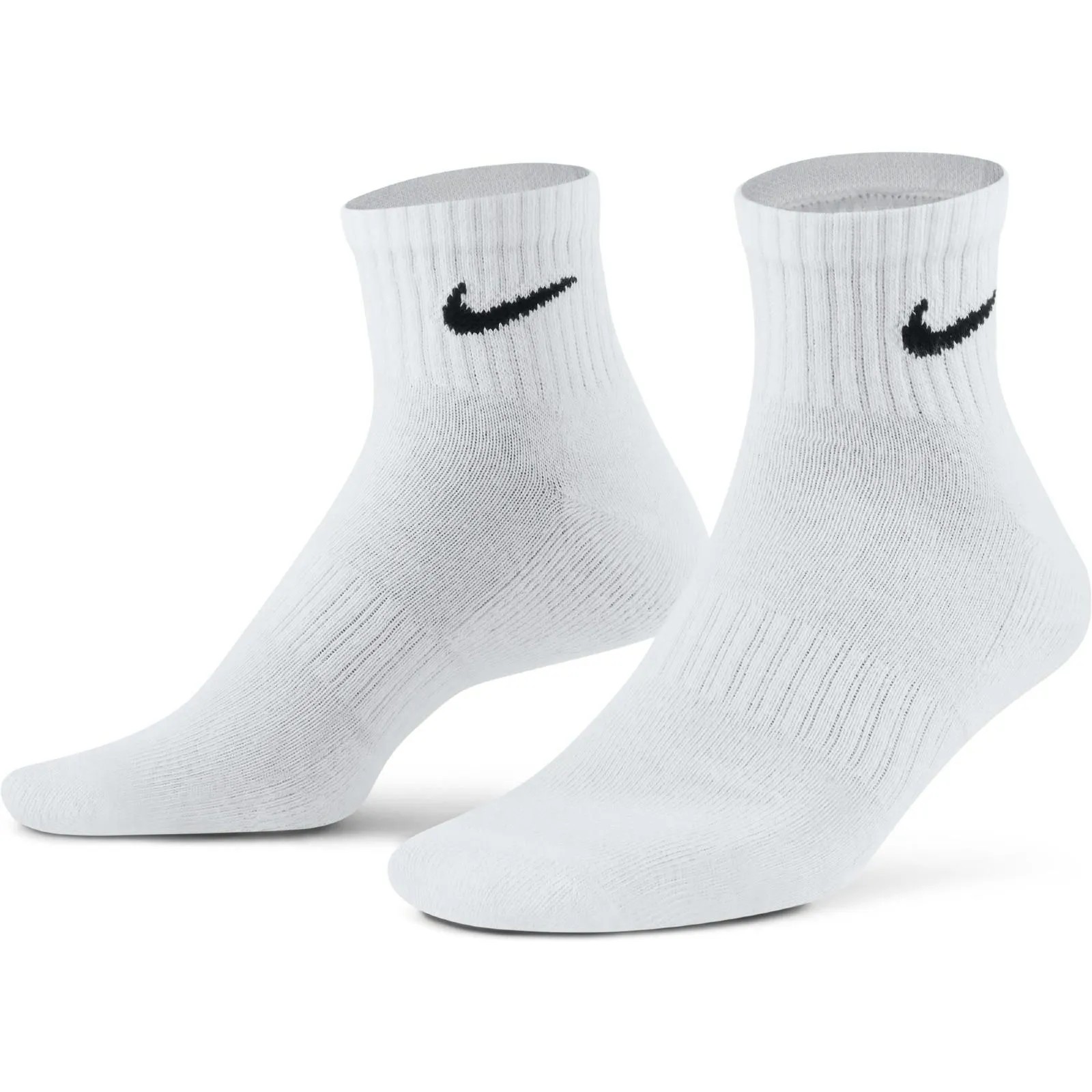 Meia Nike Everyday Cushioned Ankle Dri-FIT Branca X3