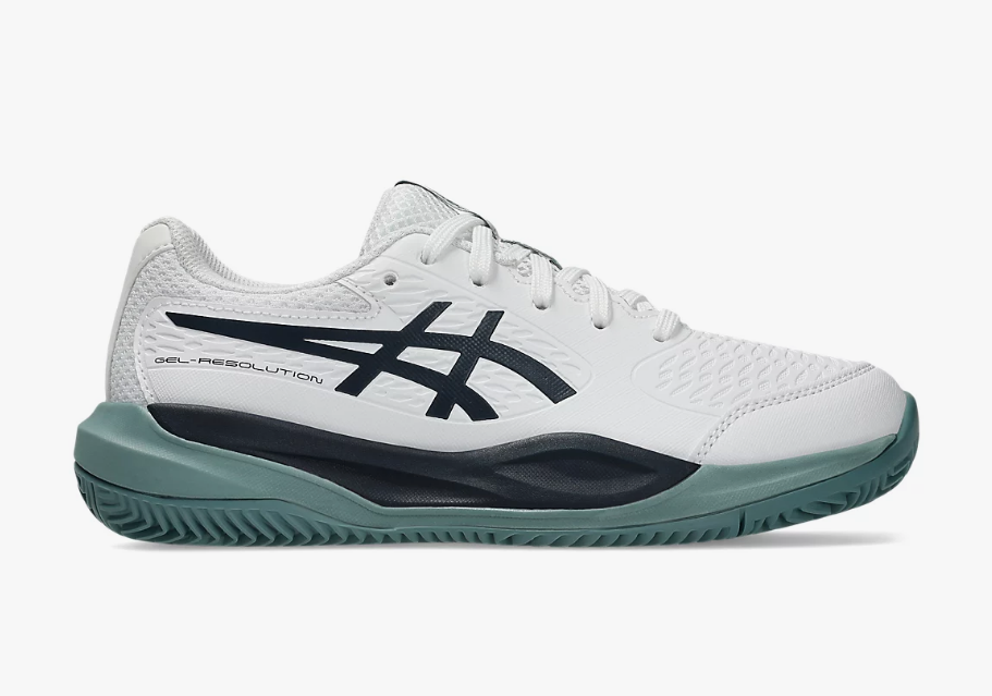 TENIS ASICS GEL-RESOLUTION X GS CLAY BRANCO/VERDE