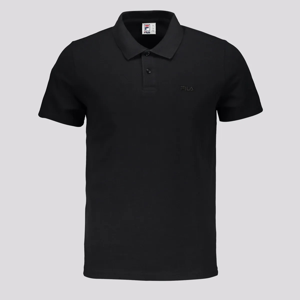 POLO FILA REGULAR CLASSIC PRETA