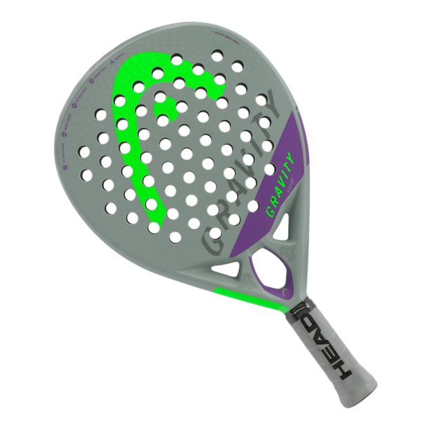 RAQUETE PADEL GRAVITY ELITE CINZA/ROXO