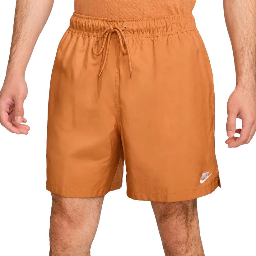 SHORT NIKE CLUB FLOW MARROM