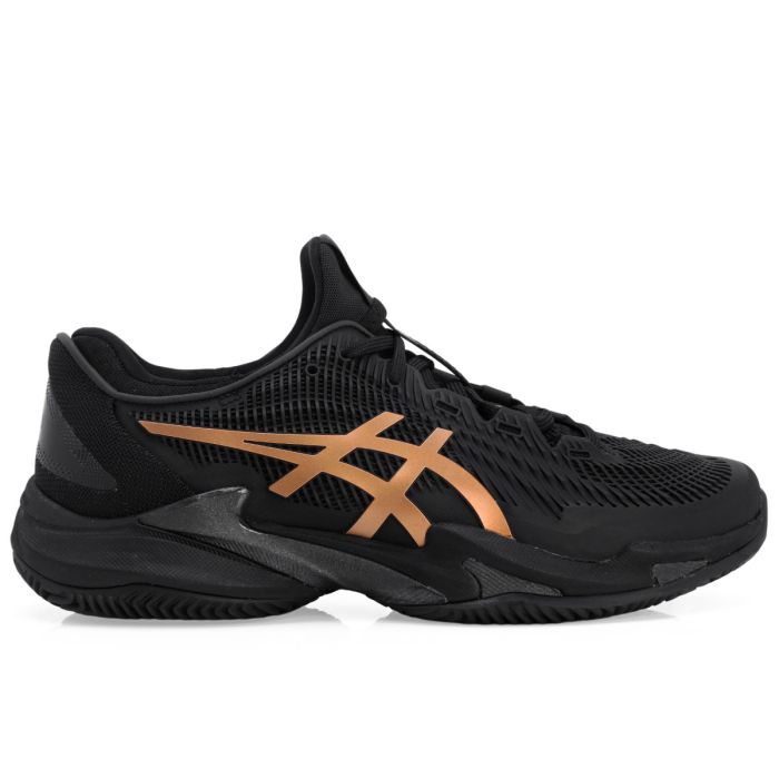 TENIS ASICS COURT FF 3 PRETO/DOURADO