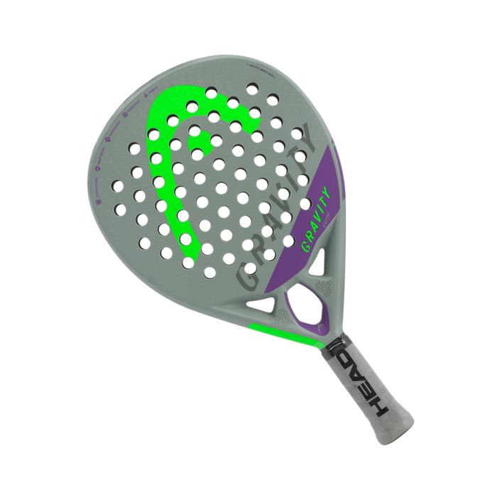 RAQUETE PADEL GRAVITY ELITE CINZA/ROXO