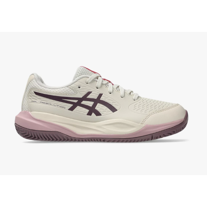 TENIS ASICS GEL-RESOLUTION X GS CLAY BRANCO/ROXO